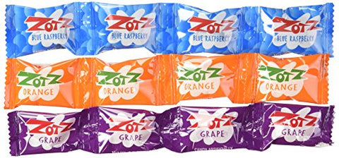 Zotz Strings Blue Raspberry Orange Grape 48 Count 0.7 Oz