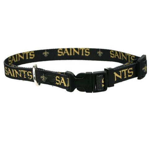 New Orleans Saints Dog Collar, medium collar