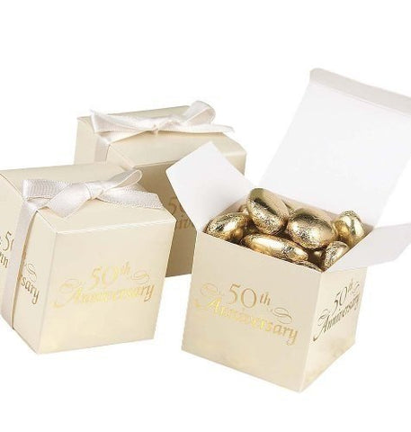 50th Anniversary Favor Boxes