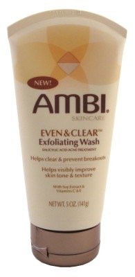 Ambi Even & Clear Exfoliating Wash 5 oz(Pack of 3)