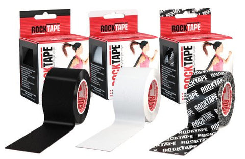 RockTape 3-Roll Gift Pack - Black/White/Black Logo