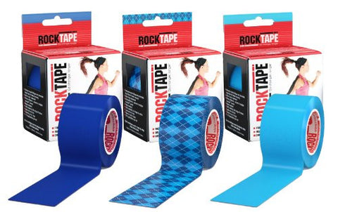 Rocktape 3-Roll Gift Pack - Dark Blue/Blue Argyle/Light Blue