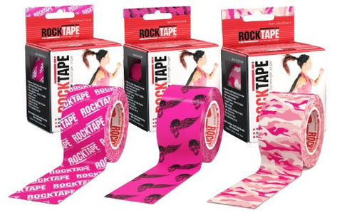 Rocktape 3-Roll Gift Pack - Pink Logo/Pink Skulls/Pink Camo