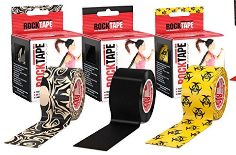 Rocktape 3-Roll Gift Pack - Tattoo/Black/Biohazard