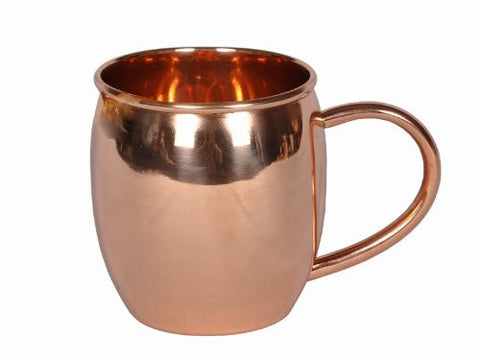 16 oz.  Solid Copper Moscow Mule Mug,  (L,NL,CBH)