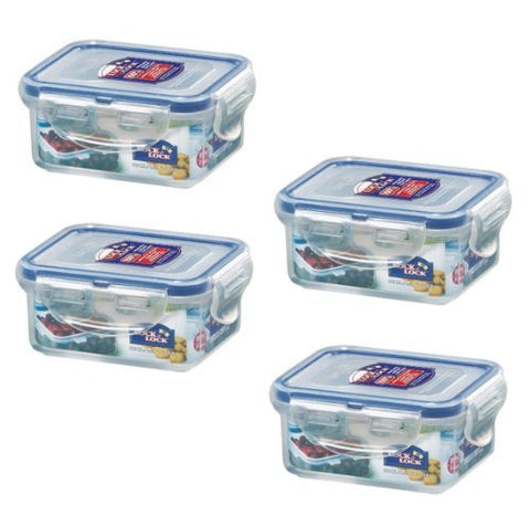 (Pack of 4) Lock&Lock, 6-Oz, BPA Free, 100% Water tight, Food Container, HPL805, 0.7-Cup