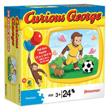 Curious GeorgeTM with Soccer Ball 24 pc Puzzle 10760
