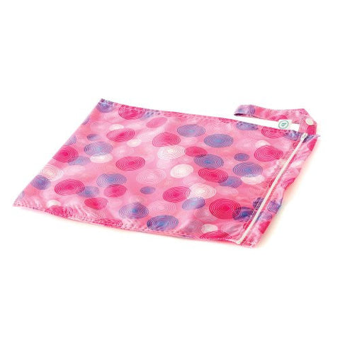 Bumkins Waterproof Zippered Diaper Wet Bag, Pink Spyro