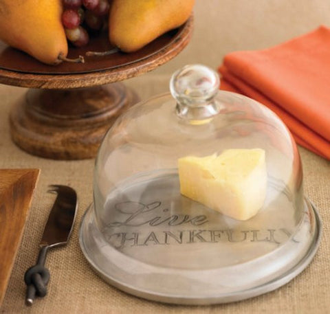 Antique Pewter Cheese Dome