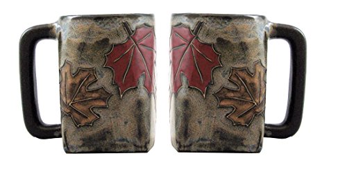 Autumn Leaves Square Bottom Mug 12 Oz.