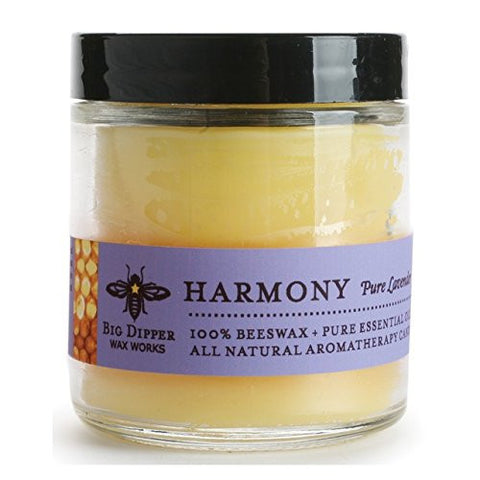 Beeswax Aromatherapy Apothecary Glass Harmony (Pure Lavender) 3.2 oz.