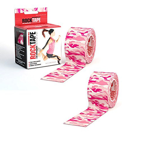 RockTape - 2" x 16.4' - Pink Camouflage - Pack of 2