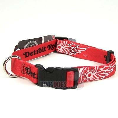 Detroit Red Wings Dog Collars & Leash: Medium Collar