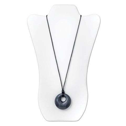 Nixi Gemma Silicone Pendant Teething Necklace (Onyx)
