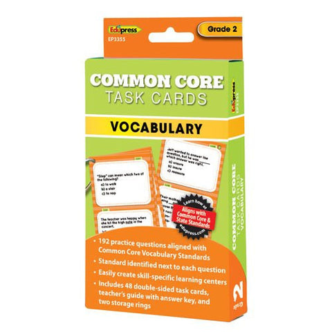 Common Core Vocabulary Task Cards, Grade 3