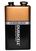 Duracell CopperTop 9V Alkaline Battery Bulk Pack (MN -1604)