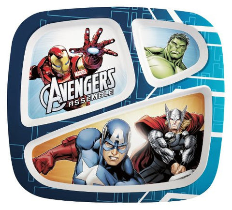 Avengers Assemble Divided Plates for Kids - Captain America and Ironman
