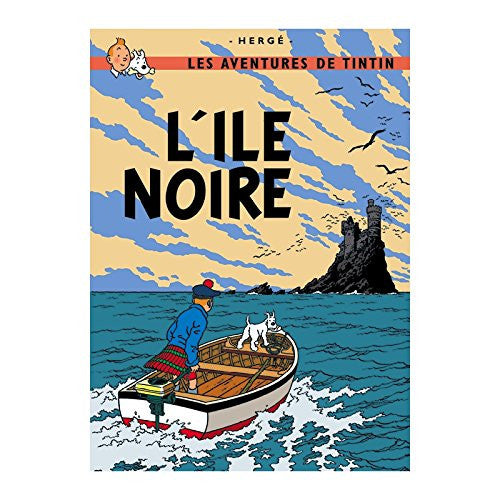 L'Ile Noire Tintin Poster