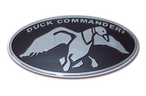 Duck Commander (Chrome & Black Oval) Chrome Emblem