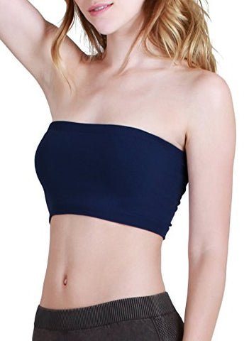 Seamless Bandeau Top - 22 Navy, One Size