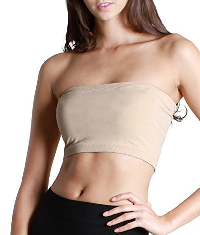Seamless Bandeau Top - 13 Stone, One Size