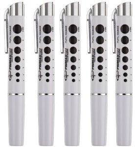 Led Reusable Penlights with Pupil Gauge (Bateries Included)