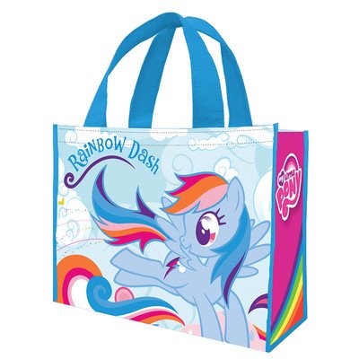 My Little Pony Rainbow Dash Large Recycled Shopper Tote, Multicolor 16" x 6" x 12" (not in pricelist)