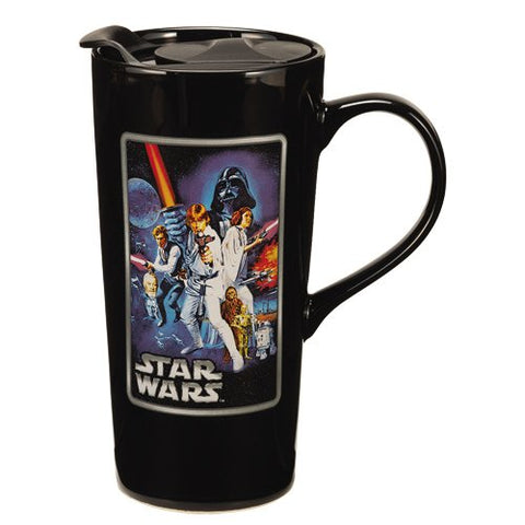 Star Wars New Hope 20 oz. Ceramic Travel Mug, 5.5" x 3.5" x 7"