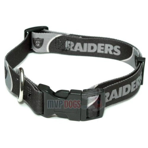 Oakland Raiders Dog Collars & Leads, Large Collar