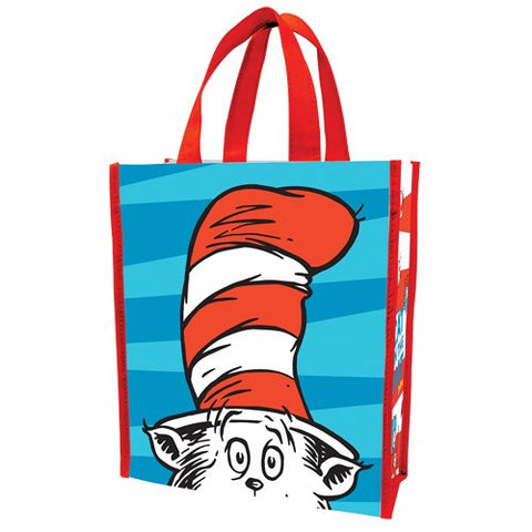 Dr. Seuss Cat In The Hat Small Shopper Tote, Red, Blue, and White 10" x 4.5" x 12" (not in pricelist)