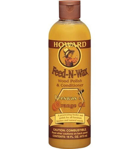 SET of 4 Howard Feed-N-Wax Wood Polish & Conditioner BeesWax Polish 16oz