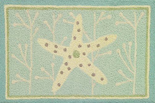 Starfish On Spa Blue 20" x 30" w/ Memory Foam
