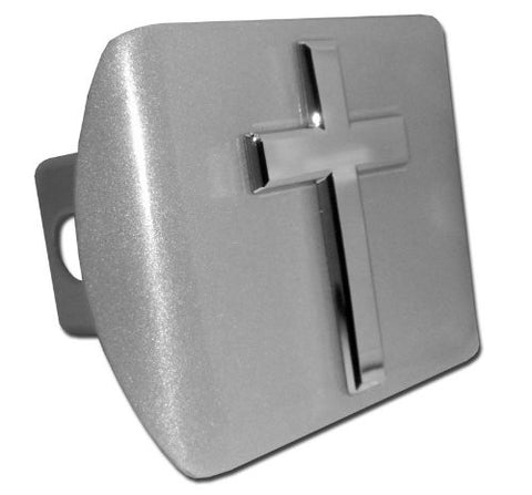 Cross (Basic) Brushed Chrome Hitch Cover