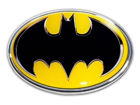 Batman Chrome Auto Emblem (Oval with Color)