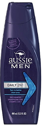 Aussie Men Shampoo 2N1 Daily, 13.5 oz