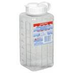1 Quart Clear ViewTM Refrigerator Bottle Clear - White Tops