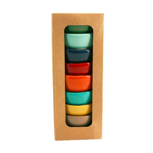 Set of 8 Gift Box Nut Bowls - 1-1/4 in x 2-5/8 in - 2 oz