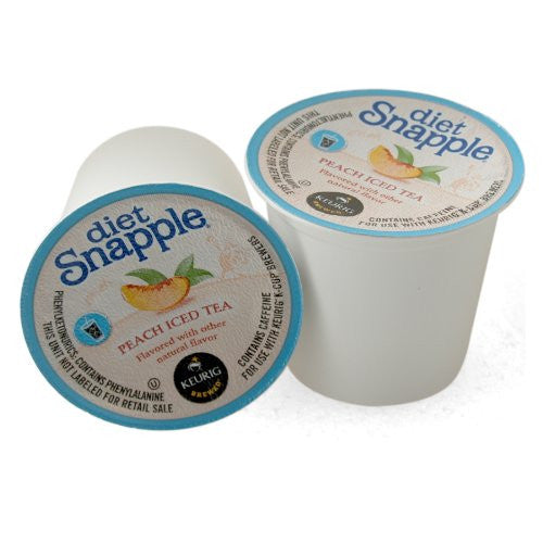 Snapple, Diet Peach Iced Tea, k-cup