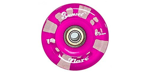 Purple 4-pack - 65mm/78a Long Board Wheel with ABEC-9 bearing