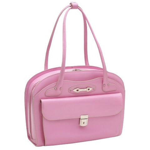 LYNDON Leather Ladies' Briefcase Pink