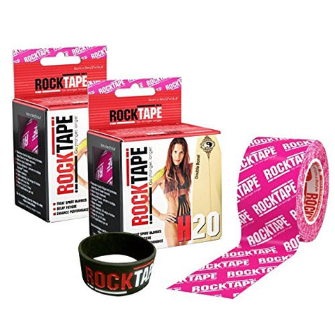 RockTape - 2" x 16.4' - Pink Logo - Pack of 2