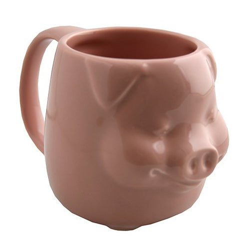 Pig Mug - 3-1/4”W x 3-1/2”H; 12 oz.