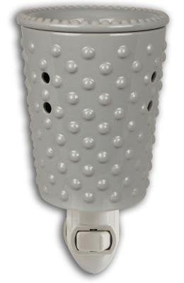 Gray Hobnail Outlet Warmer