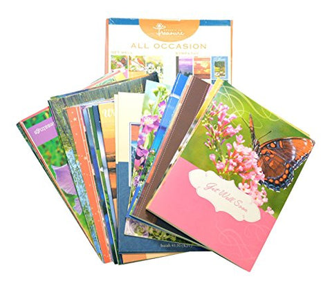 48PK BOXED ALL OCCASION CARDS WITH SCRIPTURE - 1 box. 24 designs in box. Bulk packed.