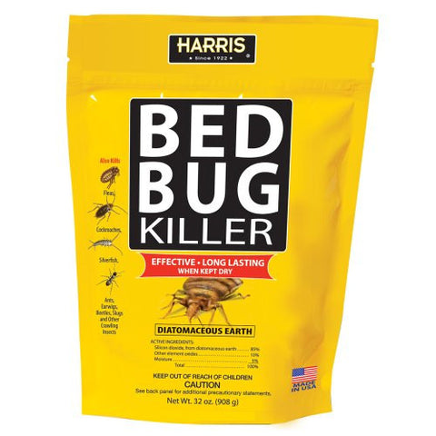 Bed Bug Killer, Diatomaceous Earth 32 oz.