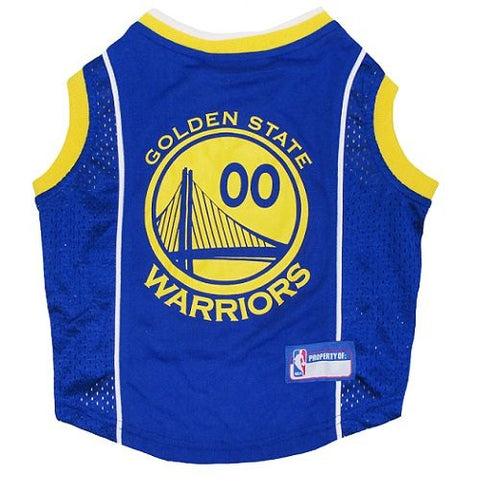 Golden State Warriors Dog Jersey Xtra Small