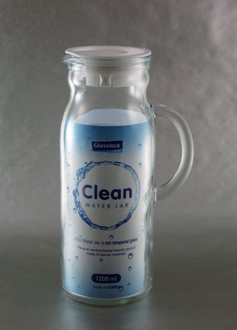 Glass Water Pitcher Round 1200 ml