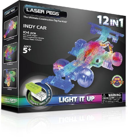 Laser Pegs 12-in-1 Indy Car Building Set