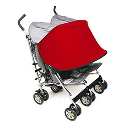 Sun Shade for Twin Stroller, Red