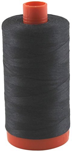 Aurifil- 50wt Cotton 1,422yd, Very Dark Gray